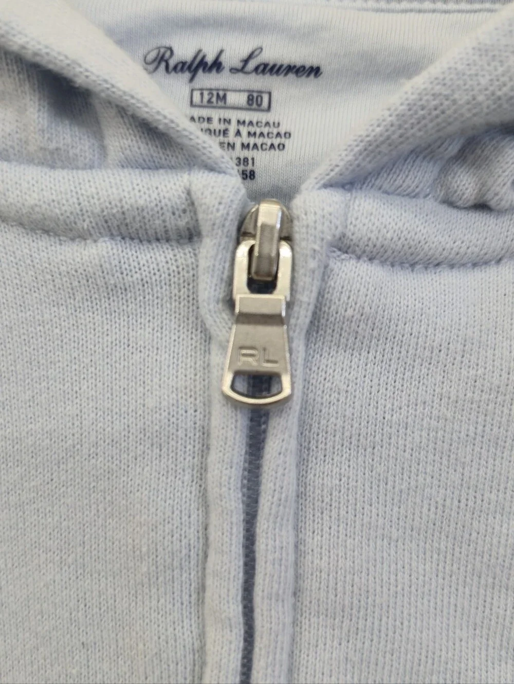 Ralph Lauren Zipped Hoodie Size 12 Months